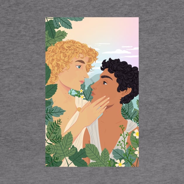 Achilles and Patroclus by horribleaccents